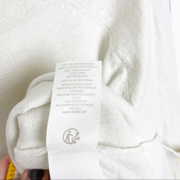 Boden Penny Sweater Hello Bye Bye Wool Blend - Picture 7 of 8